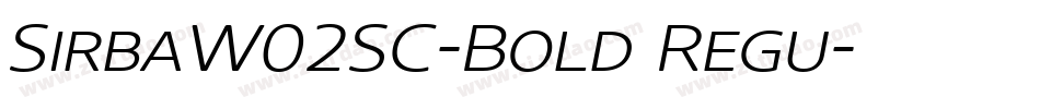 SirbaW02SC-Bold Regu字体转换